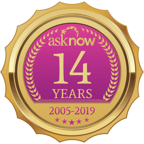 AskNow 14 Year Badge