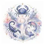 Mystical illustration representing Water Signs