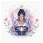 Mystical illustration representing Scrying