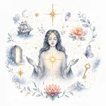 Mystical illustration representing Law of Attraction