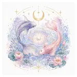 Mystical illustration representing Pisces