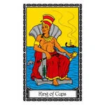 Mystical illustration representing King of Cups