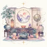 Mystical illustration representing Feng Shui