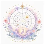 Mystical illustration representing Natal Chart
