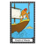 Mystical illustration representing Knight of Wands