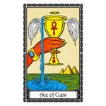 Mystical illustration representing Ace of Cups