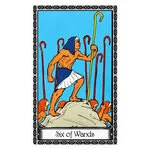Mystical illustration representing Six of Wands
