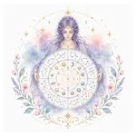 Mystical illustration representing Birth Chart