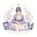 Mystical illustration representing Oracle Cards