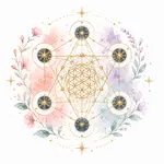 Mystical illustration representing Sacred Geometry