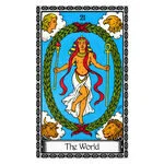 Mystical illustration representing The World