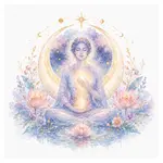 Mystical illustration representing Divine Feminine