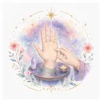 Mystical illustration representing Palm Reading