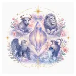 Mystical illustration representing Fixed signs