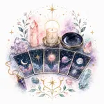 Mystical illustration representing Divination