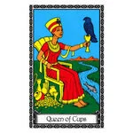 Mystical illustration representing Queen of Cups