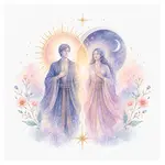 Mystical illustration representing Divine Union