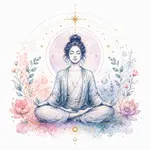 Mystical illustration representing Meditation
