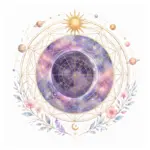 Mystical illustration representing New Moon