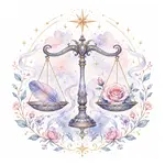 Mystical illustration representing Libra