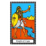 Mystical illustration representing Knight of Cups
