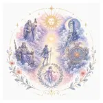 Mystical illustration representing Major Arcana