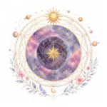 Mystical illustration representing Horoscope