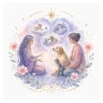 Mystical illustration representing Pet Psychic Reading