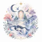 Mystical illustration representing Dream Interpretation