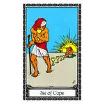Mystical illustration representing Six of Cups