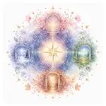 Mystical illustration representing Cardinal Sign