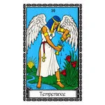 Mystical illustration representing Temperance